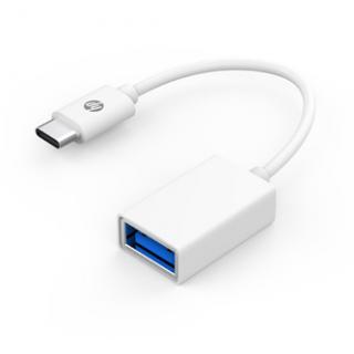 USB redukcia, (3.0), USB C samec - USB A samica, biela, Hewlett-Packard DHC-TC105