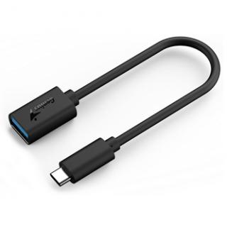 USB redukcia, (3.0), USB C samec - USB A samica, čierna, Genius USB 3.0, až 5Gbps