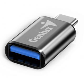 USB redukcia, (3.0), USB C samec - USB A samica, čierna, Genius USB 3.0, až 5Gbps