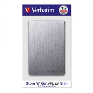 Verbatim externý pevný disk, Store,n,Go ALU Slim, 2.5", USB 3.0, 1TB, 53662, vesmírne šedý