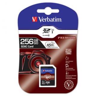 Verbatim pamäťová karta Secure Digital Card Premium U1, 256GB, SDXC, 44026, UHS-I U1 (Class 10)