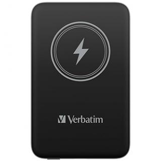 Verbatim, power banka s bezdrôtovým nabíjaním, 5V, nabíjanie telefónu, 32245, 10 000mAh, magnetické pripevnenie, čierna