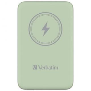 Verbatim, power banka s bezdrôtovým nabíjaním, 5V, nabíjanie telefónu, 32246, 10 000mAh, magnetické pripevnenie, zelená