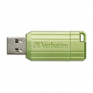 Verbatim USB flash disk, USB 2.0, 128GB, Store,N,Go PinStripe, zelený, 49462, pre archiváciu dát