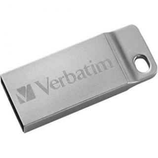 Verbatim USB flash disk, USB 2.0, 16GB, Metal Executive, Store N Go, strieborný, 98748, USB A, s pútkom