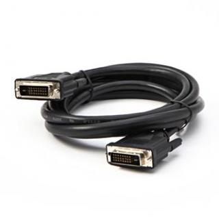 Video kábel DVI (24+1) samec - DVI (24+1) samec, Dual link, 2m, tienený, čierny, Logo blister