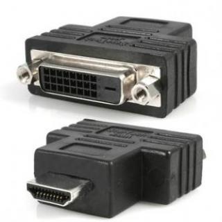 Video redukcia, HDMI samec - DVI (24+1) samica, čierna, Logo