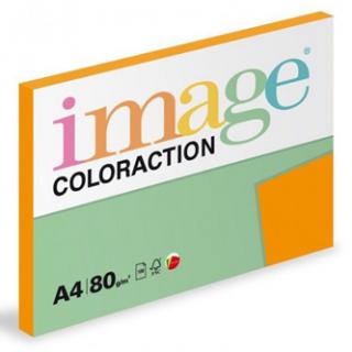 Xerografický papier Coloraction, Acapulco, A4, 80 g/m2, reflexný oranžový, 100 listov, vhodný pre atramentovú tlač