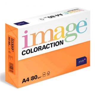 Xerografický papier Coloraction, Acapulco, A4, 80 g/m2, reflexný oranžový, 500 listov, vhodný pre atramentovú tlač