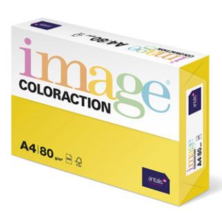Xerografický papier Coloraction, Canary, A4, 80 g/m2, stredne žltý, 500 listov, vhodný pre atramentovú tlač