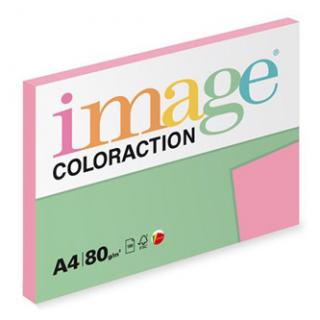 Xerografický papier Coloraction, Coral, A4, 80 g/m2, stredne ružový, 100 listov, vhodný pre atramentovú tlač
