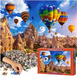 CASTORLAND Puzzle 2000 dielikov Farebné balóny v ...