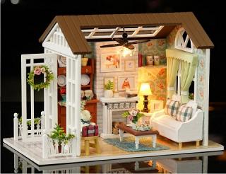 DIY drevený domček pre bábiky – 8008-A