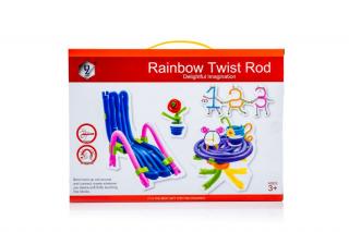 Farebné ohýbacie drôtiky Rainbow Twist Rod 100 dielikov