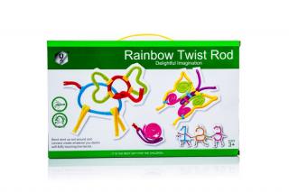 Farebné ohýbacie drôtiky Rainbow Twist Rod 84 dielikov