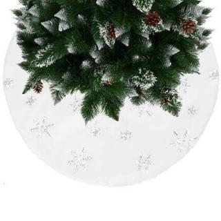 Koberček pod Vianočný stromček - 55cm - biela umelá ...