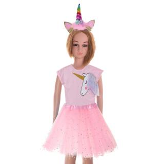 Kostým na karneval: Baletka Jednorožec - ružový