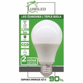 LED CCD ŽIAROVKA SMD 2835 13W TEPLÁ BIELA, E27