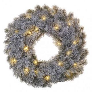 LED dekorácia – adventný veniec, 40 cm, 2x AA, ...