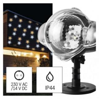 LED dekoratívny projektor – hviezdičky, vonkajší aj ...