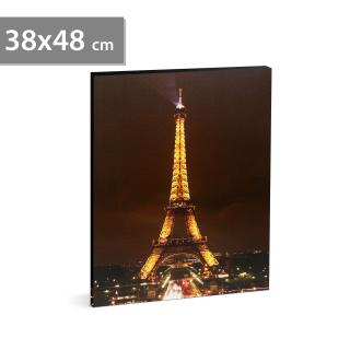 LED obraz -  Eiffelova veža  - 2 x AA, 38 x 48 cm