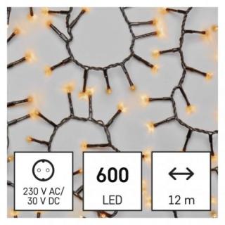 LED vianočná reťaz – ježko, 12 m, vonkajšia aj ...