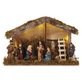 LED vianočný betlehem, 17 cm, 2x AA, vnútorný, teplá ...
