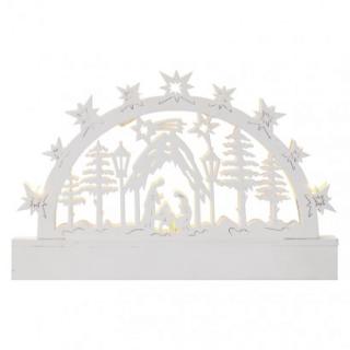 LED vianočný betlehem, 23cm, 3× AA, teplá biela, ...