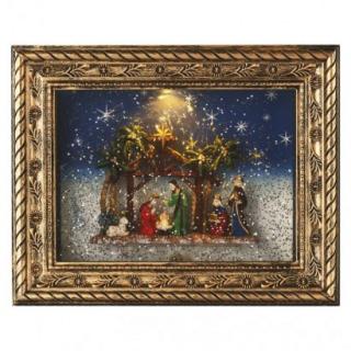 LED vianočný obraz betlehem, 19,3 × 24,3 cm, 4× AA, ...
