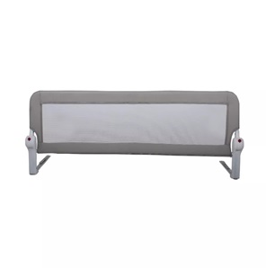 Ochranná zábrana na posteľ - 120cm - sivá