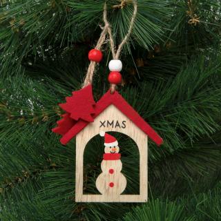 Ozdoba na vianočný strom - snehuliak - zavesiteľný - ...
