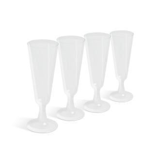 Plastový pohár na šampanské - 4 ks / balenie