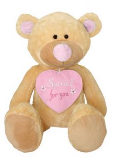 Plyšová hračka medveď special for you ružový 80cm