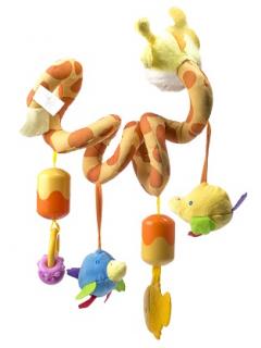 Plyšová závesná hračka Žirafa–špirálka