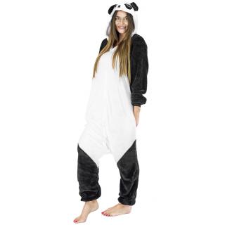 Plyšový overal Kigurumi - vzor panda - veľkosť L - 170cm