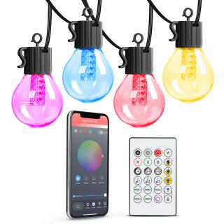 Smart sveteľná reťaz - 25 ks RGB LED - 7,5 m - ...