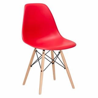 SPRINGOS Jedálenská stolička Milano modern - červená - ...