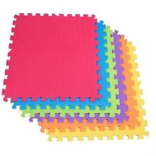 Springos penové puzzle 60 x 60 x 1 cm - 6 ks - farebné