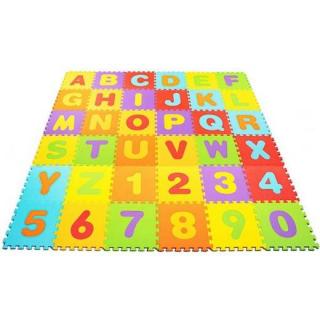 SPRINGOS Penové puzzle abeceda s číslami - 172x172 cm - ...