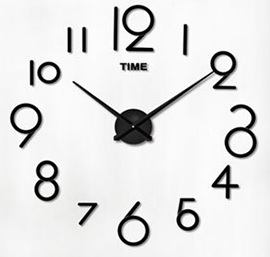 Svietiace hodiny čierne: Číslice  50-60cm