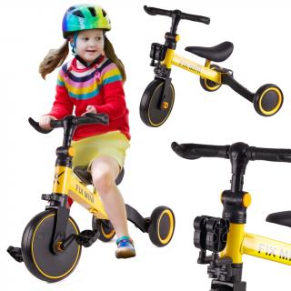 Trojkolka Trike Fix Mini 3 v 1 s pedálmi, žltá