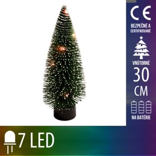 Umelý Vianočný stromček LED na batérie - 7LED - 30CM ...