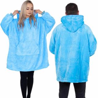 Unisex hrejivá velúrová mikina oversize 2v1 s kapucňou ...