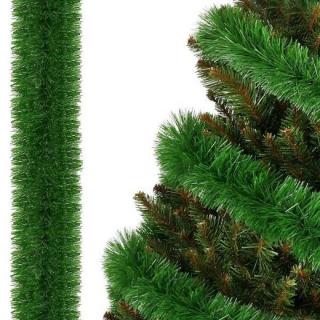 Vianočná girlanda - zelená - 6 m - priemer 7 cm