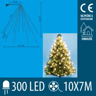 Vianočná LED svetelná pyramída vonkajšia - 10 ks ...