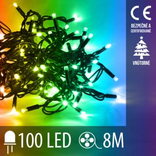 Vianočná LED svetelná reťaz vnútorná - 100LED - 8M ...