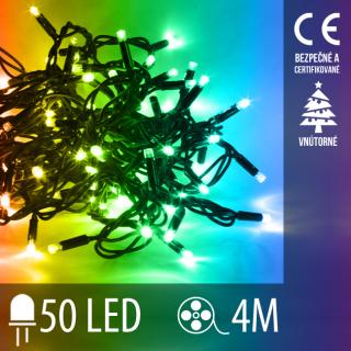 Vianočná LED svetelná reťaz vnútorná - 50LED - 4M ...
