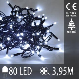 Vianočná LED svetelná reťaz vnútorná - 80LED - 3,95M ...