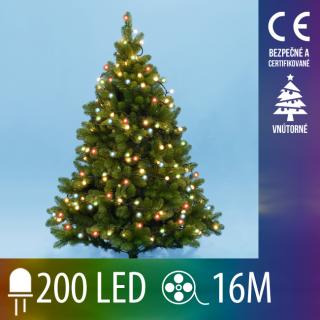 Vianočná LED svetelná reťaz vnútorná - guľky 1,5 cm ...