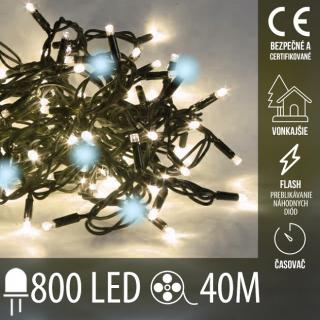 Vianočná LED svetelná reťaz vonkajšia Flash - ...